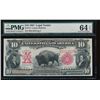 1901 $10 Bison Legal Tender Note PMG 64EPQ