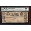 Image 1 : 1837 $50 Mississippi and Alabama Obsolete Note PMG 25