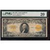 1922 $20 Gold Certificate PMG 20