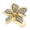 Image 2 : Levian 14KT Yellow Gold 1.50ctw Diamond Ring