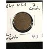 Image 1 : 1864(LG MOTTO) USA 2 CENTS!