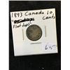 Image 1 : 1893(FLAT TOP 3) CANADA 10 CENTS