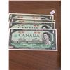 Image 1 : 1967 BANK OF CANADA $1 NOTE LOT OF 4 NOTES