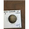 Image 1 : 1874H CANADA 25 CENTS.