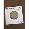 Image 1 : 1914 CANADA 25 CENTS