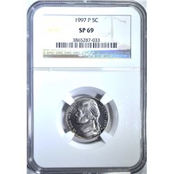 1997-P JEFFERSON NICKEL, NGC SP-69