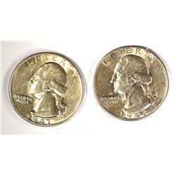 2-1941-D WASHINGTON QUARTERS, CH BU