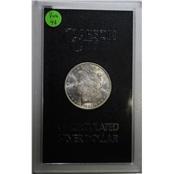 1884-CC GSA MORGAN DOLLAR CH BU ORIG BOX/COA