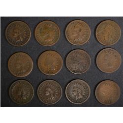 12-1885 CIRC INDIAN CENTS, BETTER DATE