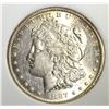 Image 2 : 1887-S MORGAN DOLLAR, ENG UNC NICE!