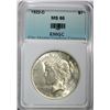 Image 1 : 1922-D PEACE DOLLAR EMGC GEM BU