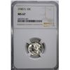 Image 1 : 1940-S MERCURY DIME, NGC MS-67