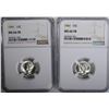 Image 1 : 2-1941 MERCURY DIMES, NGC MS-66 FB