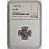 Image 1 : 1944 MERCURY DIME, NGC MS-67