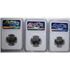 Image 2 : 1957, 59 & 61 WASHINGTON QUARTERS, NGC PF-68