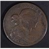 Image 1 : 1802 DRAPED BUST LARGE CENT, STEMLESS VF+