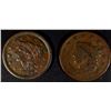 Image 1 : 1833 VG & 1851 VF/XF LARGE CENTS