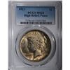 Image 1 : 1921 PEACE DOLLAR HIGH RELIEF PCGS MS-64