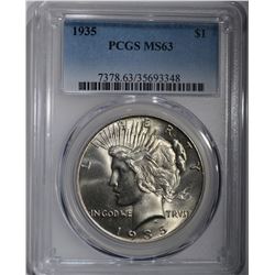 1935 PEACE DOLLAR PCGS MS-63
