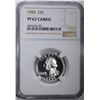 Image 1 : 1955 WASHINGTON QTR NGC PF67 CAMEO