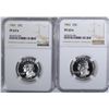 Image 1 : 2 - 1961 WASHINGTON QTRS NGC PF67*