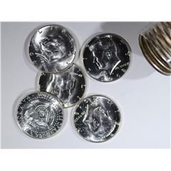 1968-D GEM BU ROLL KENNEDY HALF DOLLARS