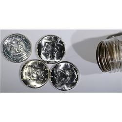 1969-D GEM BU ROLL KENNEDY HALF DOLLARS