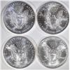 Image 2 : 4-COLORIZED AMERICAN SILVER EAGLES