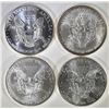 Image 2 : 1994, 2002, 11, & 12 BU AMERICAN SILVER EAGLES