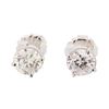 Image 1 : 0.75 ctw Diamond Earrings - 14KT White Gold