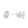 Image 2 : 0.75 ctw Diamond Earrings - 14KT White Gold