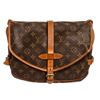 Image 1 : Louis Vuitton Monogram Canvas Leather Saumur 28 cm Messenger Bag