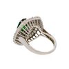 Image 3 : 2.38 ctw Tsavorite and Diamond Ring - 14KT White Gold