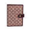 Image 1 : Louis Vuitton Burgundy Red Mini Lin Monogram Small Agenda Cover