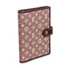 Image 2 : Louis Vuitton Burgundy Red Mini Lin Monogram Small Agenda Cover