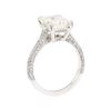 Image 4 : 4.04 ctw Center Diamond Ring - Platinum