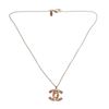 Image 1 : Chanel Gold Multicolor Rhinestone CC Necklace 07A