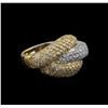 Image 1 : 1.30 ctw Diamond Ring - 14KT White and Yellow Gold