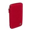 Image 3 : Bvlgari Red Textured Leather Zip Around Wallet