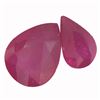 Image 1 : 9.47 ctw Pear Mixed Ruby Parcel