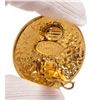 Image 6 : Chanel Gold CC Large Disc Clip On Earrings 94P
