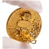 Image 6 : Chanel Gold CC Large Disc Clip On Earrings 94P