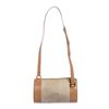 Bvlgari Beige Brown Canvas Leather BZero Shoulder Bag