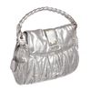 Image 3 : Miu Miu Metallic Silver Leather Matelasse Coffer Satchel Shoulder Bag
