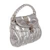 Image 4 : Miu Miu Metallic Silver Leather Matelasse Coffer Satchel Shoulder Bag