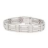 Image 1 : 1.35 ctw Diamond Bracelet - 14KT White Gold