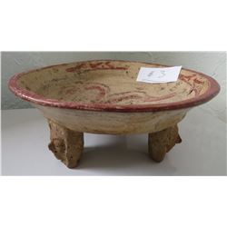 Mayan Tripod Effigy Bowl