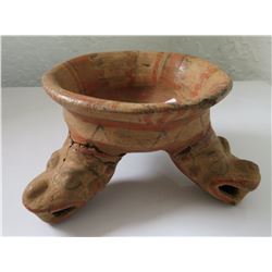 Costa Rican Effigy Tripod Bowl