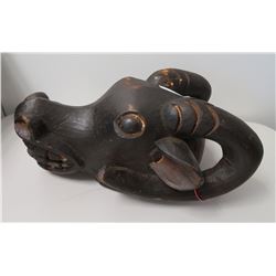 African Buffalo Wood Mask