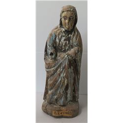 16th Century Japanese Christian Virgin Mary Carving